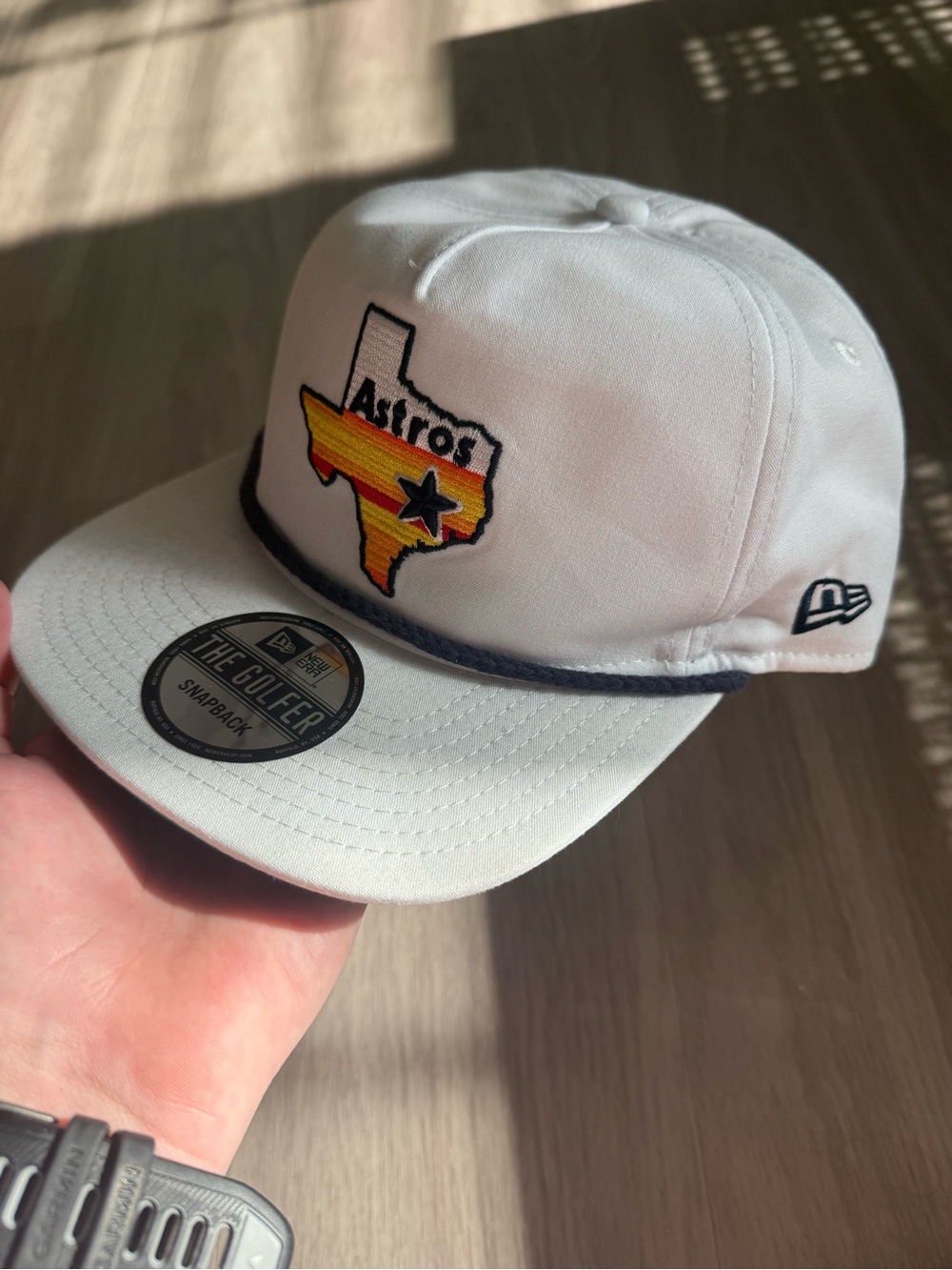 New Era Houston Astros 2021 Retro Texas Logo Golfer Snapback Hat White - Picture 2 of 4